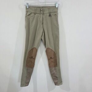 Romfh Womens Equestrian Breeches Size 24 R Beige Horseback Riding Pants